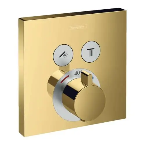 Produktbild: hansgrohe Unterputz Theromstat Shower Select, für 2 Funktionen, Polished Gold Optic