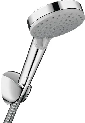 Produktbild: hansgrohe Vernis Blend - wassersparendes Duschset, runder Duschkopf 9,7 l/min (EcoSmart) mit Duschschlauch 1,60m und Duschkopfhalterung, Handbrause mit 2 Strahlarten, Chrom