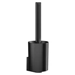 Produktbild: hansgrohe WallStoris - WC-Bürste und Behälter, Toilettenbürstenhalter, Badezimmer Zubehör ohne bohren, Bad Accessoires, Mattschwarz, 27927670