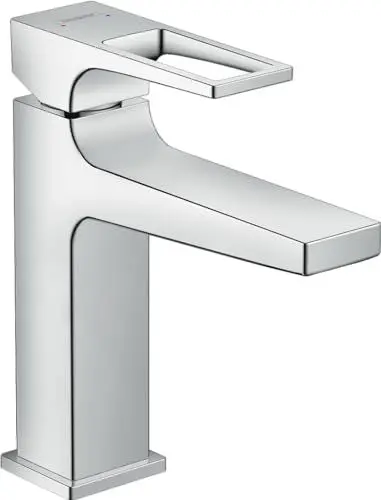 Produktbild: hansgrohe Wasserhahn Metropol (Armatur mit Auslauf Höhe 110 mm und Zugstangen-Ablaufgarnitur) Chrom