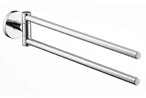 Produktbild: hansgrohe zweiarmiger Handtuchhalter, Zubehör, Chrom