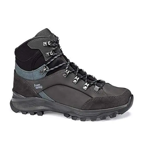 Produktbild: Hanwag M Banks Ll Grau - Wasserabweisender bequemer Herren Leder Trekkingschuh, Größe EU 44 - Farbe Asphalt - Dusk