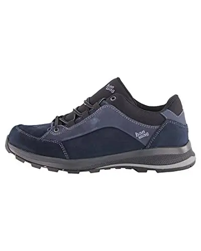 Produktbild: Hanwag M Banks Low Bunion Ll Blau - Niedriger komfortabler Herren Wanderschuh, Größe EU 43 - Farbe Navy - Black