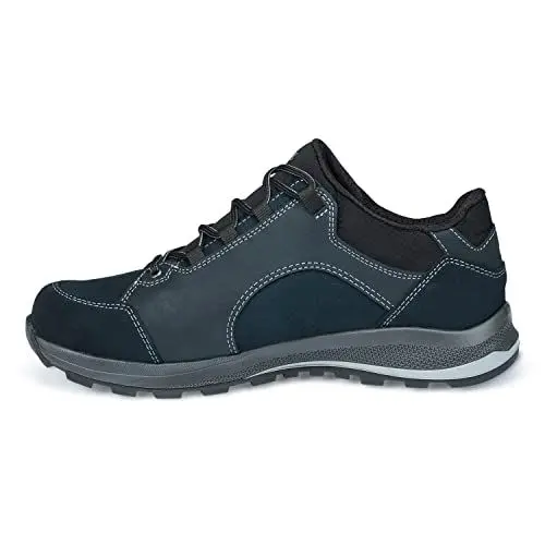 Produktbild: Hanwag M Banks Low Ll Grau-Schwarz - Niedriger komfortabler Herren Leder Wanderschuh, Größe EU 44 - Farbe Asphalt - Blac