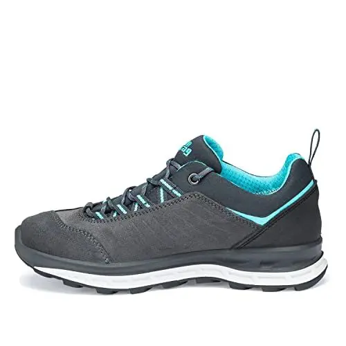 Produktbild: Hanwag W Blueridge Low Lady Ll Grau - Innovativer Leichter Damen Leder Wanderschuh, Größe EU 39.5 - Farbe Asphalt - Ocea