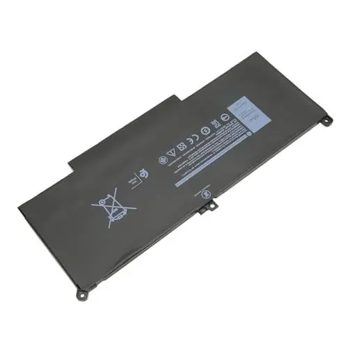 Produktbild: Haofy Austausch des Laptop-Akkus, 7800 MAh, Hochsicherheits-Laptop-Akku mit Überlastungsschutz für 13 7000 7380 7390 Laptop