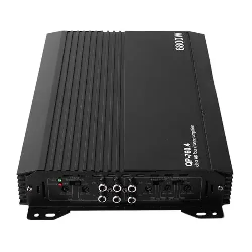 Produktbild: Auto-Stereo-Verstärker, Auto-Audio-Verstärker, 4-Kanal-Aluminiumlegierung, Leistungsverstärker mit Hoher Wärmeableitung, Auto-Lautsprecher, Auto-Audio-Verstärker