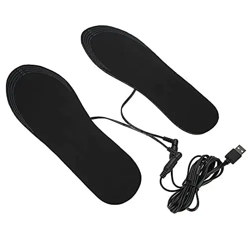 Produktbild: Haofy Beheizbare Einlegesohlen, USB Wiederaufladbar Fußwärmer Sohlenwärmer Thermosohlen für Damen Herren, Wärmesohle Elektrische Schuhheizung mit Kostenlos Schneiden zum Skifahren Jagd Wandern Camping