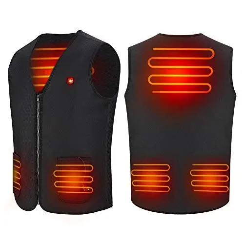 Produktbild: Haofy Beheizte Weste USB Lade Heizweste für Herren Damen Elektrische Beheizte Jacke Beheizbare Weste Jacke mit 3 Temperatur für Outdoor Wandern Motorrad Heizjacke Fit für Kalte Wetter Winter Jagd