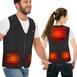 Produktbild: Haofy Beheizte Weste, USB Wiederaufladbar Heizweste Warm Heated Vest für Damen Herren, Aktualisiert Beheizbare Weste Elektrische Beheizte Jacke für Motorrad Jagd Outdoor Camping Skifahren Wandern
