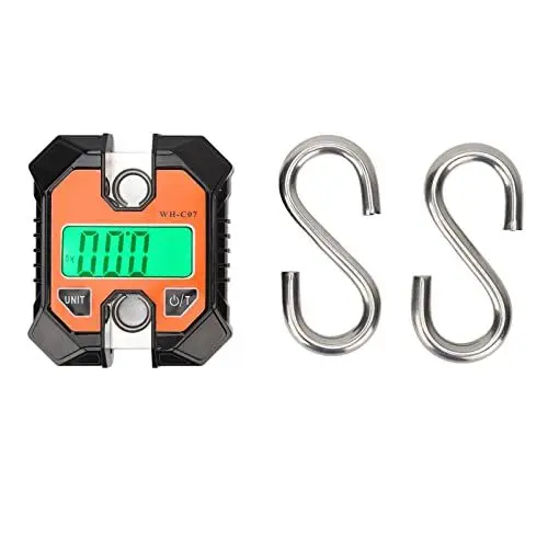 Produktbild: Haofy Gepäckwaage, Tragbare Elektronische Mini-Hakenwaage, Digitale Fischwaage, Multifunktional, 0,2 Kg Bis 100 Kg, Tragbare Elektronische Hakenwaage mit Hintergrundbeleuchtung