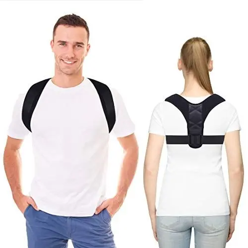 Produktbild: Haofy Geradehalter zur Haltungskorrektur für Damen Herren, Haltungstrainer Schulter Rückenstütze Verstellbar Rückenbandage Rückentrainer für Rücken und Schulterschmerzlinderung