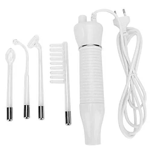 Produktbild: Haofy Hochfrequenz-Gesichtsgerät, Handheld-Stab-Hautentferner Schönheits-Gesichtsgerät mit Zunge Gebogener Pilzkamm-Roller für die Hautpflege(Lila Licht)
