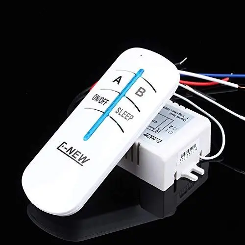 Produktbild: Haofy LED-Licht-Fernschalter, LED-Licht-Fernbedienung, 180‑240V 2-Wege-ON/Off-Mini-Dimmer-Schalter Drahtlos, für Einfarbige LED-Streifenlicht