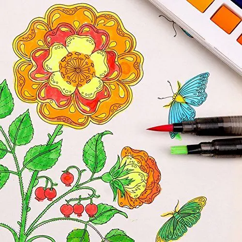 Produktbild: Haofy Tragbare Aquarellfarbe, Festes Wasserfarbpigment, Anfänger und Schüler für Außen- und Innenmalerei (18 Farben)