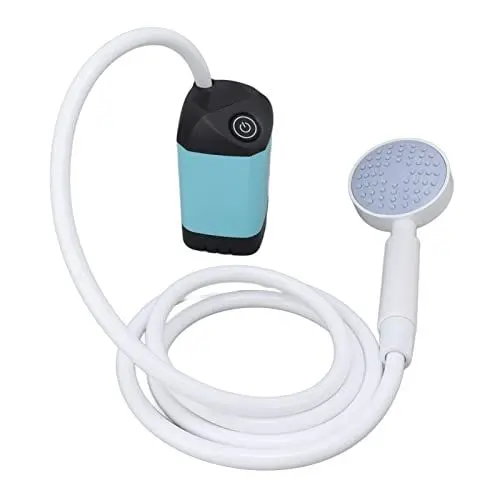 Produktbild: Haofy Tragbare Außendusche, Elektrische Campingdusche, 10 W, Tragbare Wiederaufladbare Druckdusche für den Außenbereich (Blau)