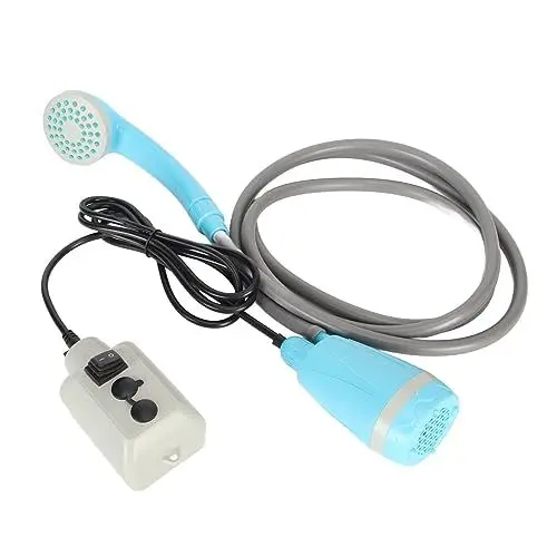 Produktbild: Haofy Tragbare Campingdusche Outdoor-Duschset Wiederaufladbares USB-Camping-Duschset mit Wasserpumpe