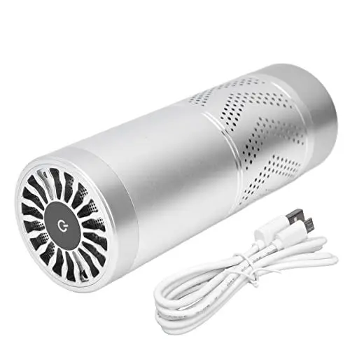 Produktbild: Haofy Tragbarer Luftreiniger, Starker Wind 5 Millionen Negative Ionen USB-betriebener Intelligenter LED-Halo-Luftreiniger für das Auto-Home-Office