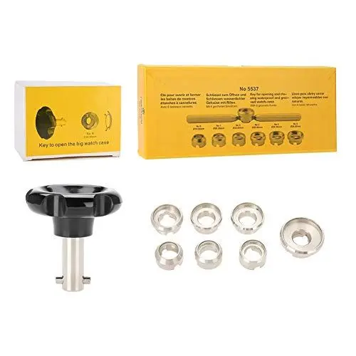 Produktbild: Haofy Uhrmacher Werkzeuge Set, Uhrmacherwerkzeug Set, Uhrenöffner Werkzeug Set, Uhrreparaturwerkzeug Set, Uhrmacherwerkzeug Gehäuseöffner mit 7 Matrizen für/Tudor Watch