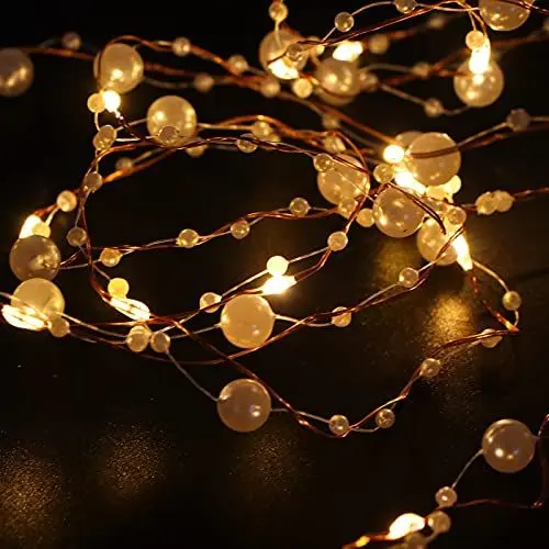 Produktbild: Haofy Weihnachtslichterkette, 78.7ft Lichterkette 20LEDs IP42 Wasserdicht Dekoration Lichterkette Innenbeleuchtung für Party Hochzeit Hausgarten