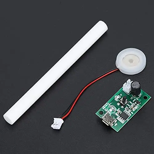 Produktbild: Haofy Zerstäuber Plattenmodul Integrierter Leiterplattentreiber mit Zeitschalter, Nebelhersteller Zerstäuberplatte für 5V USB Luftbefeuchter, für DIY Luftbefeuchter