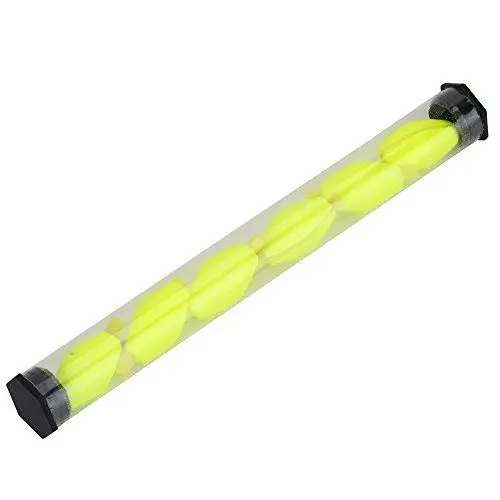 Produktbild: Leapiture 6 Stück Angel-Bobber, Angelschaum-Schwimmer, 2 Farben, Fliegenfischen, Boje, Bobber, Schaumstoff-Schwimmer, Schlaganzeige, Angelgerät, Schwimmer für Outdoor-Angeln (Gelb)