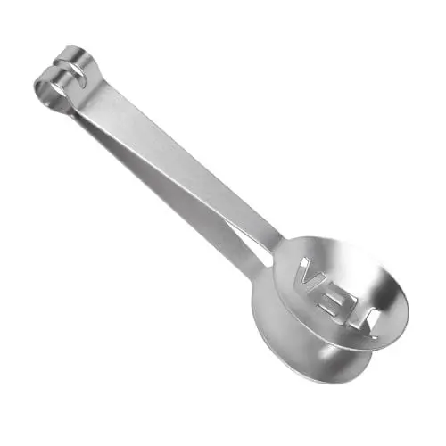 Produktbild: HAOHIZE Teebeutelpresse, 12 cm, leichte Edelstahl-Teebeutelzange, Teebeutelzange, Quetscher, Sieb, Griff, Teezubehör für Teetrinker, Metalllöffel, Zuhause, Küche, Bastelwerkzeug