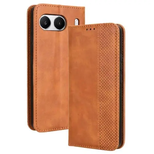 Produktbild: HAOYE Leder Hülle für OnePlus Nord 4 5G, Premium PU/TPU Folio Schutzhülle Handyhülle, Flip Case Cover Klapphülle mit Standfunktion & Kartensteckplätzen, Brown