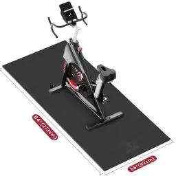 Produktbild: HAPBEAR Bodenschutzmatte Für Sportgeräte Fitnessgeräte - Hohe Dichte PVC, 213 x 92 cm x 6 mm Dicke, Bodenmatte Unter Laufband, Ellipsentrainer, Peloton Fahrradmatte