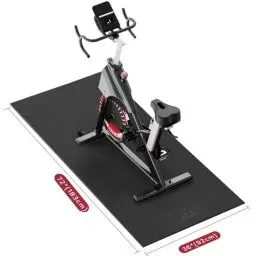 Produktbild: HAPBEAR Bodenschutzmatte Für Sportgeräte Fitnessgeräte - Hohe Dichte PVC,183 x 92 cm x 6 mm Dicke, Bodenmatte Unter Laufband, Ellipsentrainer, Peloton Fahrradmatte