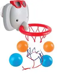 Produktbild: Hape Badespaß mit dem Elefanten-Basketballkorb, Badewannenspielzeug, ab 18 Monaten, E0221, Bunt