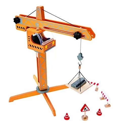 Produktbild: Hape E3011 - Großer Baukran, Holzspielzeug