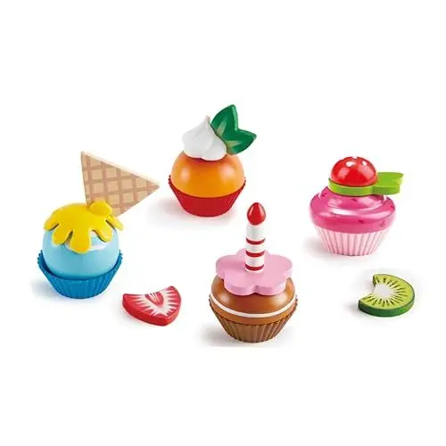 Produktbild: Hape E3157 - Cupcakes, Küchenspielzeug, Bunt