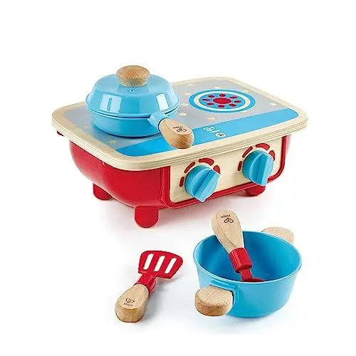 Produktbild: Hape E3170 Küchenset Herd Zubehör für Kinderküchen, ab 18 Monaten, 31 x 12.2 x 24.1