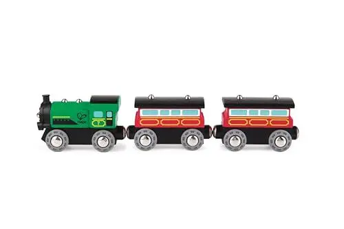 Produktbild: Hape Eisenbahn Personenzug mit Dampflok, ab 3 Jahren