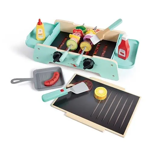 Produktbild: Hape Grill mit gusseiserner Pfanne, Kinderrollenspiel, mit Sound, ab 24 Monaten