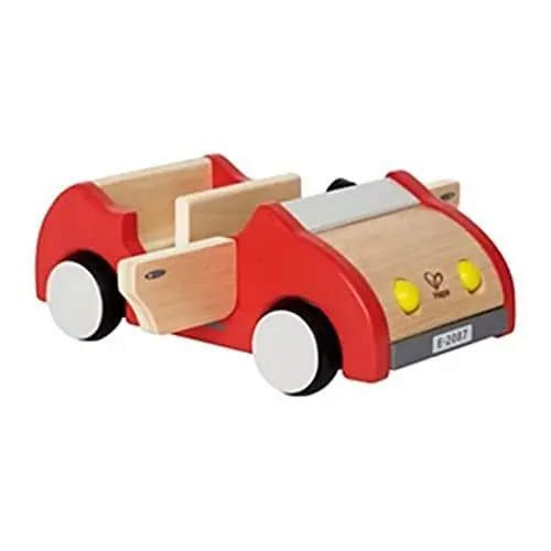 Produktbild: Hape Puppenhaus Familienauto aus Holz Autospielzeug, Schiebeauto Ausstattung für Puppenhaus Möbelset