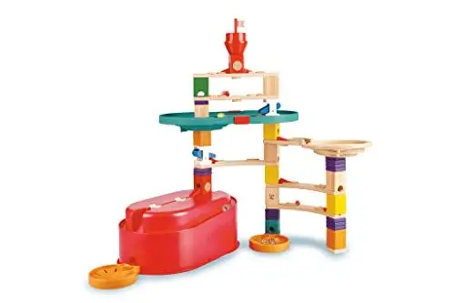 Produktbild: Hape Quadrilla Baukasten Behälter-Set, Murmelbahn Konstruktionsspielzeug, ab 4 Jahren