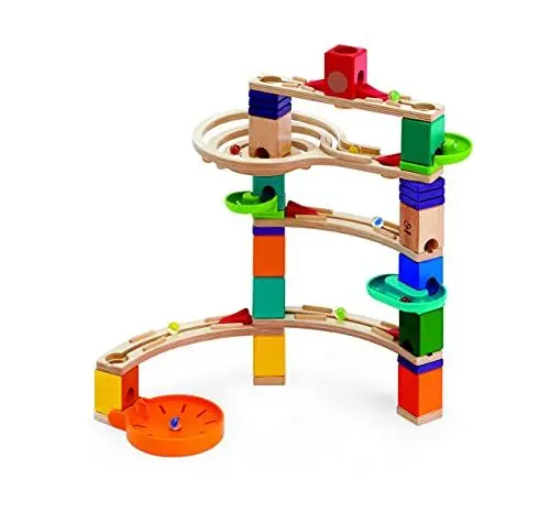 Produktbild: Hape Quadrilla Cliffhanger Murmelbahn aus Holz , zur Förderung der STEM/MINT-Fähigkeiten, ab 4 Jahre