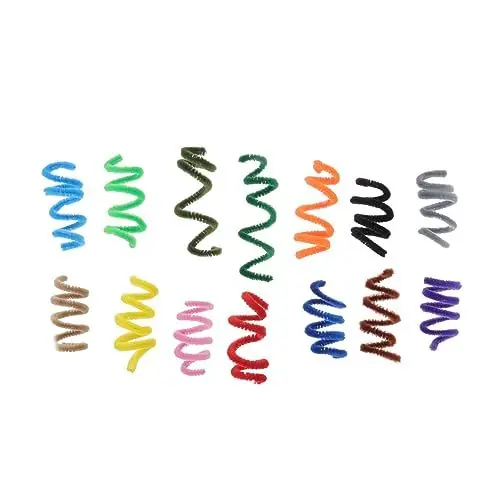 Produktbild: HAPINARY 20 Bunte Katze Plüsch Sticks Spielzeug Rebound Für Katzen Einzigartige Katze Spielzeug Pet Stem Spielzeug
