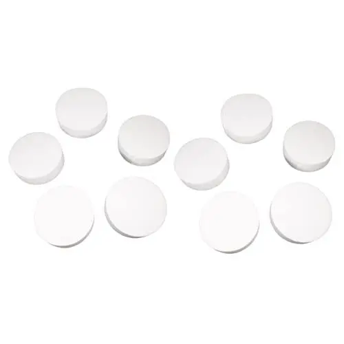 Produktbild: HAPINARY 10 STK Schaumscheibe Spielzeugkuchen Kuchenattrappe Kuchen Übungspuppe Kuchenanzeige Schaumstoffkreise zum Basteln Ausbildungsbedarf für die Kuchenherstellung Styroporschaum Weiß