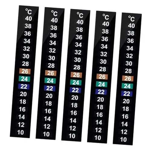 Produktbild: HAPINARY 10st Streifen Fieber Thermometerstab Digitales Thermometer Aufkleber Für Aquarienthermometer Stock Aquarienthermometer Aufkleber Aquarium Temperatur Erfassen