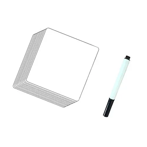 Produktbild: HAPINARY 12stücke Wiederverwendbare Whiteboard Aufkleber Mit Abwischbarem Stift Diy Haftnotizen Für Glatte Oberflächen Waschbare Etiketten Für Kühlschrank Laptop Und Wände