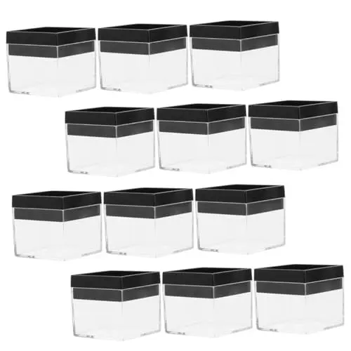 Produktbild: HAPINARY 12er Boxen Vitrine Für Mineralienproben Mineralien-sammelkoffer Mineralischer Musterkoffer Probenbehälter Übersichtliche Vitrinen Für Mineralien P.s