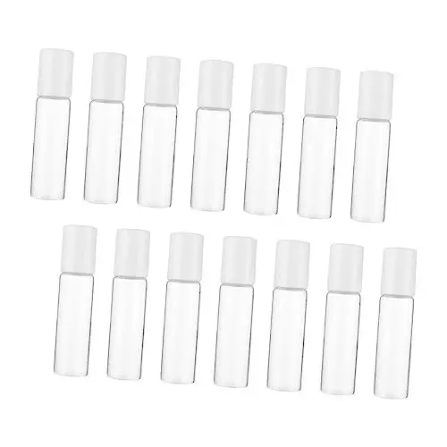 Produktbild: HAPINARY Wiederverwendbare 15-teilige Roll-On-Parfümflasche aus Glas mit ätherischen Ölen Lotion-Rollerflasche für Heimwerker