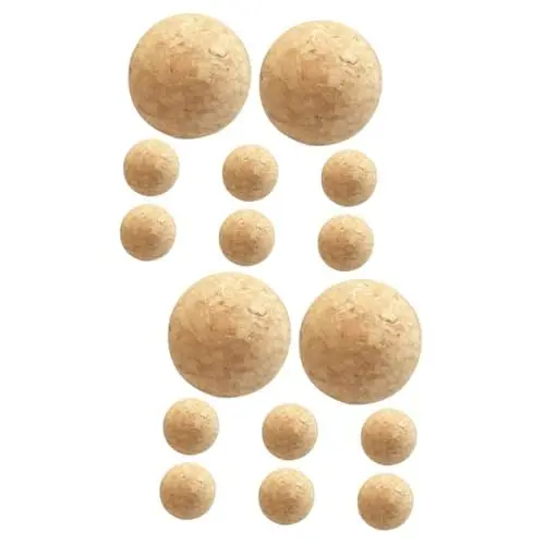 Produktbild: HAPINARY 16 Stk Fußball aus Holz offizieller Tabletop-Spielball kleine Kickerbälle Bälle für Kickerspiele tischfußball kinder hühner spielzeug Holzfußball für den Haushalt Mini Tischkicker