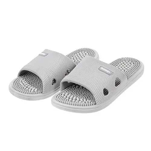 Produktbild: HAPINARY 1Paar Rutschfeste Massage-hausschuhe für Männer und Frauen Atmungsaktive Unisex-sandalen für Drinnen Badezimmer und Freizeit-schuhe
