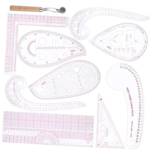 Produktbild: HAPINARY Komplettes Nählineal-set – 6-teiliges Stofflineal Führung Ideal Für &