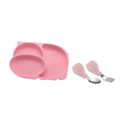 Produktbild: HAPINARY Set Baby Unterteilt Platte Gericht Silikon Mahlzeit Platte Training Geschirr Jungen Und Mädchen Trainning Geschirr