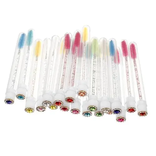 Produktbild: HAPINARY 20 Stücke Wimpernbürste Mit Mascara-tube Waschbar Und Wiederverwendbar Transparente Wimpernflasche Für Diy
